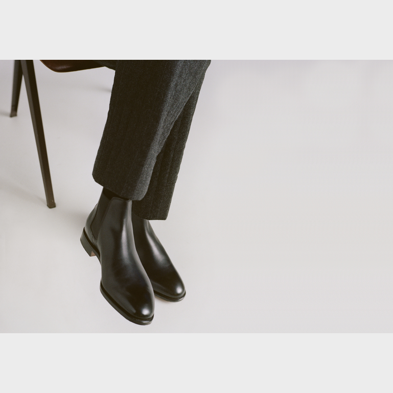 贅沢品 lawry_-_black_calf_-_core_- 靴