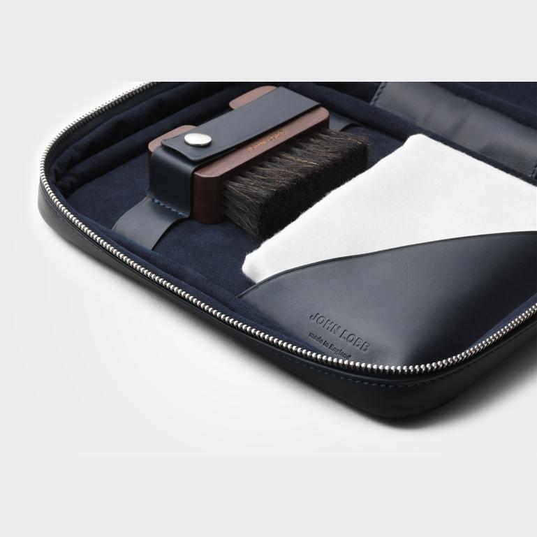 小物 JOHN LOBB Buffing Glove Navy Calf John Lobb | Buffing Glove | Shoe Care