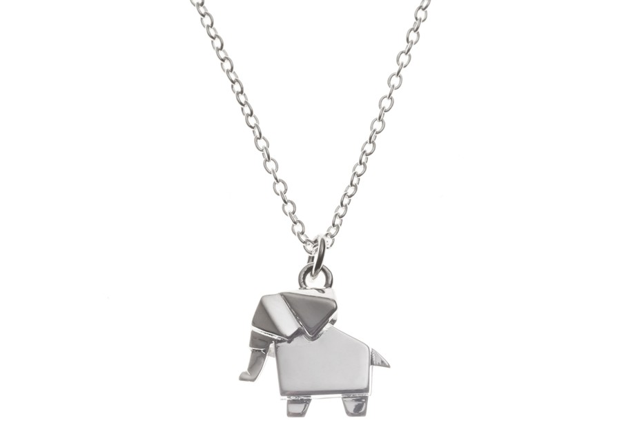 origami elephant jewelry