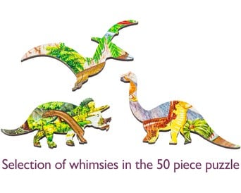 Jurassic Jumble 100pc Wentworth Wooden Jigsaw Puzzle Children's puzzle 