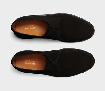 JOHN LOBB HALDON UK7E ダークオークカーフ 2アイレットダービー