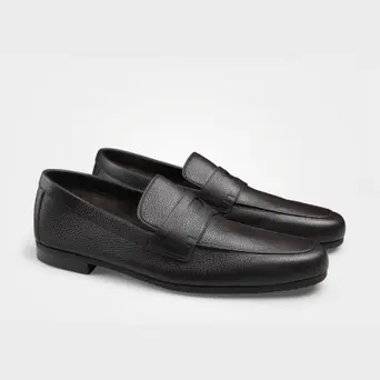 ドレスシューズ・革靴・ビジネスシューズ John Lobb Chocolate Leather Thorne Loafers John Lobb - Thorne Dark Brown Leather Loafer | Mitchell Stores