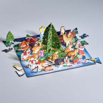 Puzzle Christmas Nap - wooden, 2 000 pieces