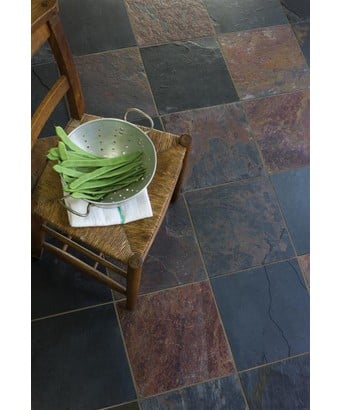 Uncalibrated Multi Slate Tile Topps Tiles, Slate Tile Kitchen Floor