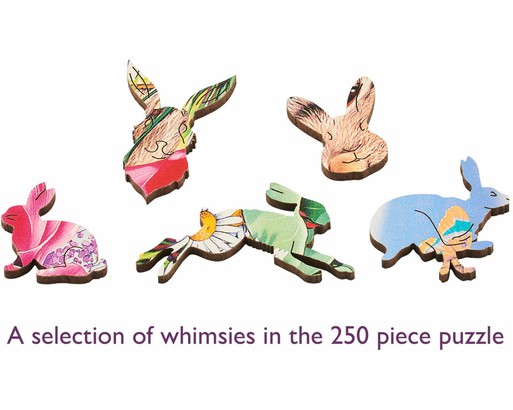 Wooden Easter Bunny Rabbit Animal Puzzle, Personalized Easter Gift 