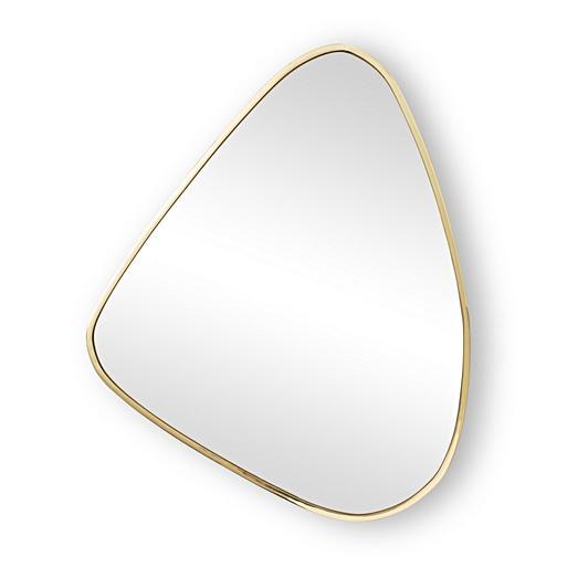 Large Rose Gold Pebble Wall Mirror Oliver Bonas