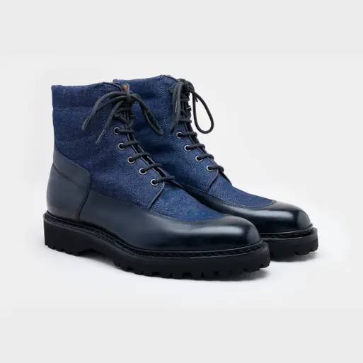 素敵でユニークな peak_denim_midnight_dark_blue_ ブーツ