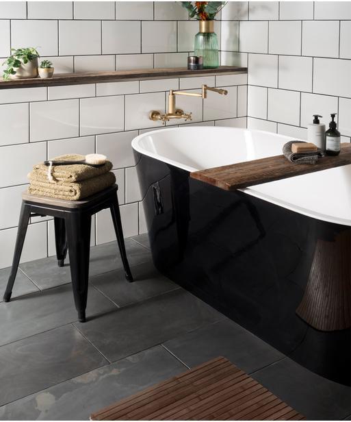 Black Slate Honed Tile Topps Tiles