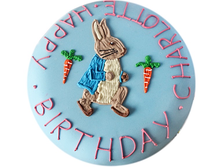 Personalised Peter Rabbit Birthday Cake Biscuiteers