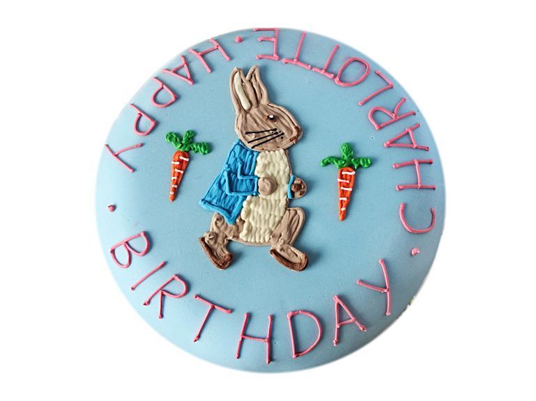 Personalised Peter Rabbit Birthday Cake Biscuiteers