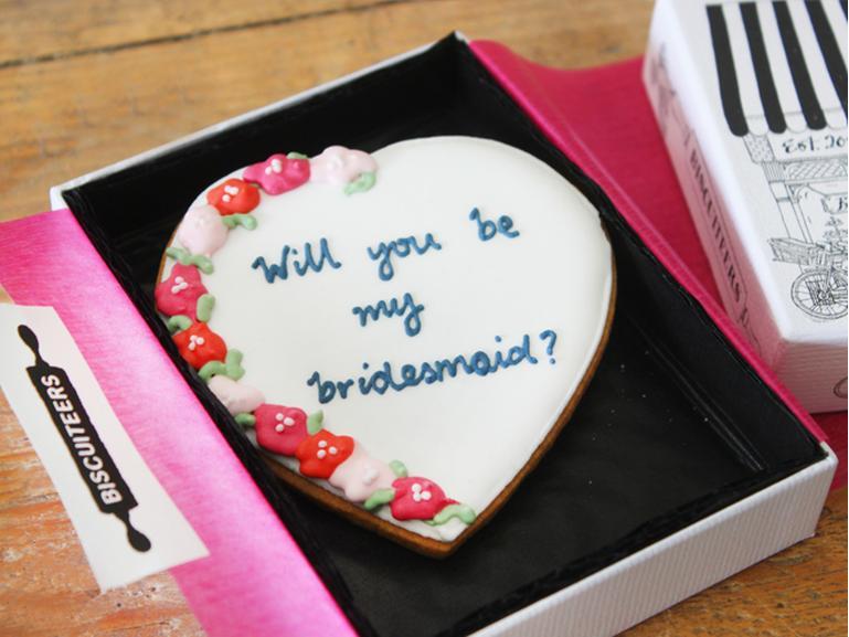 Will You Be My Bridesmaid' Biscuit Bridesmaid Gift