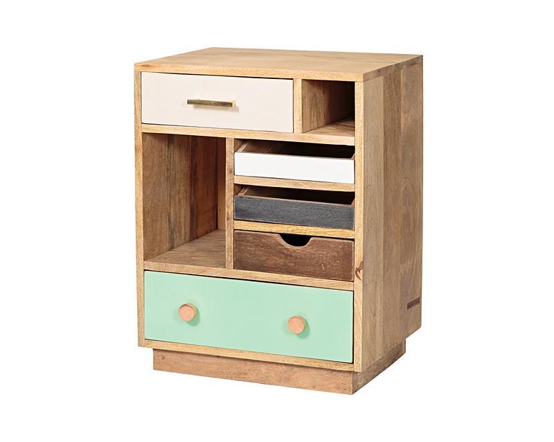 Halle Wooden Bedside Right Oliver Bonas