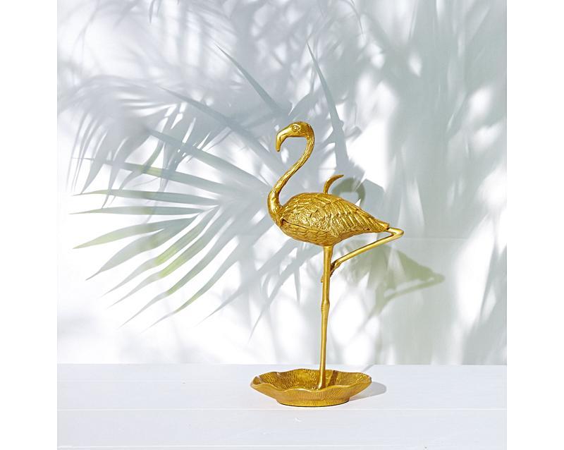 Gold Flamingo Jewellery Stand  Oliver Bonas