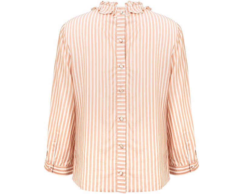 Rikona Striped Frill Shirt | Oliver Bonas