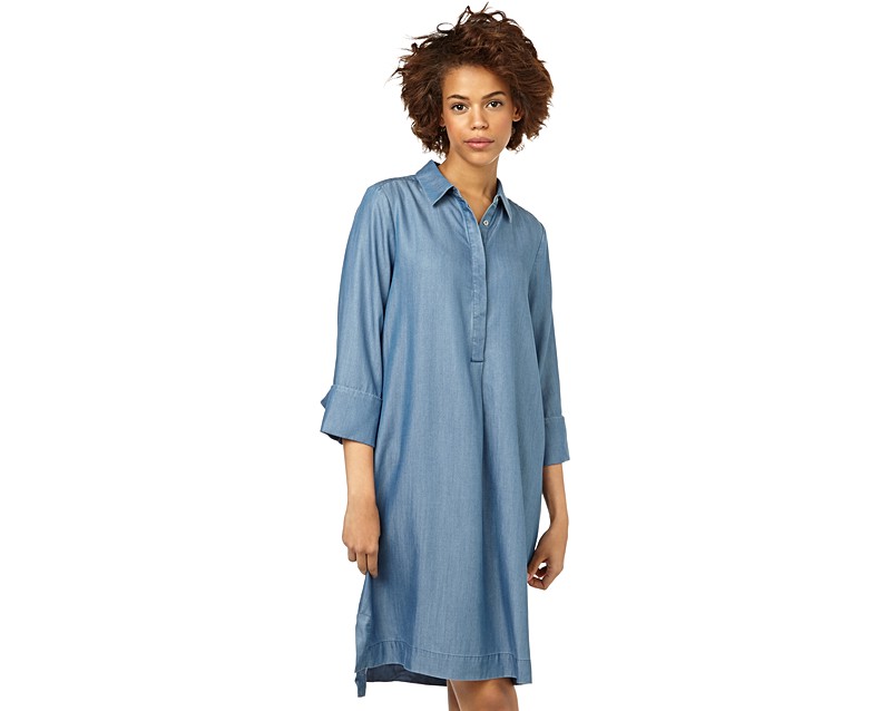 Blue Shirley Denim Shirt Dress | Oliver Bonas